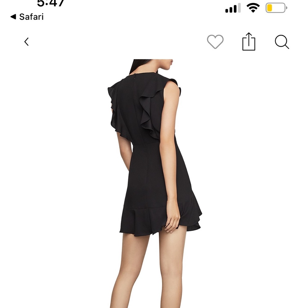 BCBGmaxazria ruffle mini dress. Worn once for a few hours.